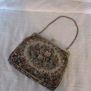 Vintage JR Miami tapestry handbag